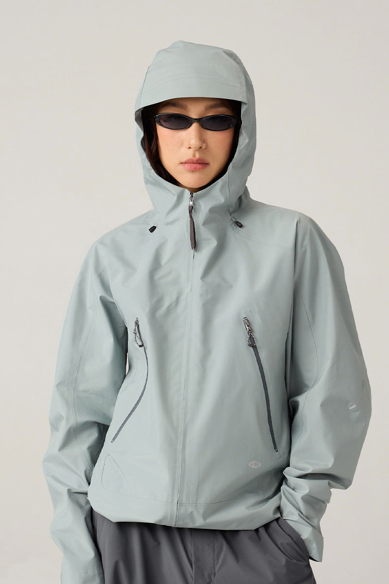 調節可能なフード付きハードシェルジャケット25BLCY005