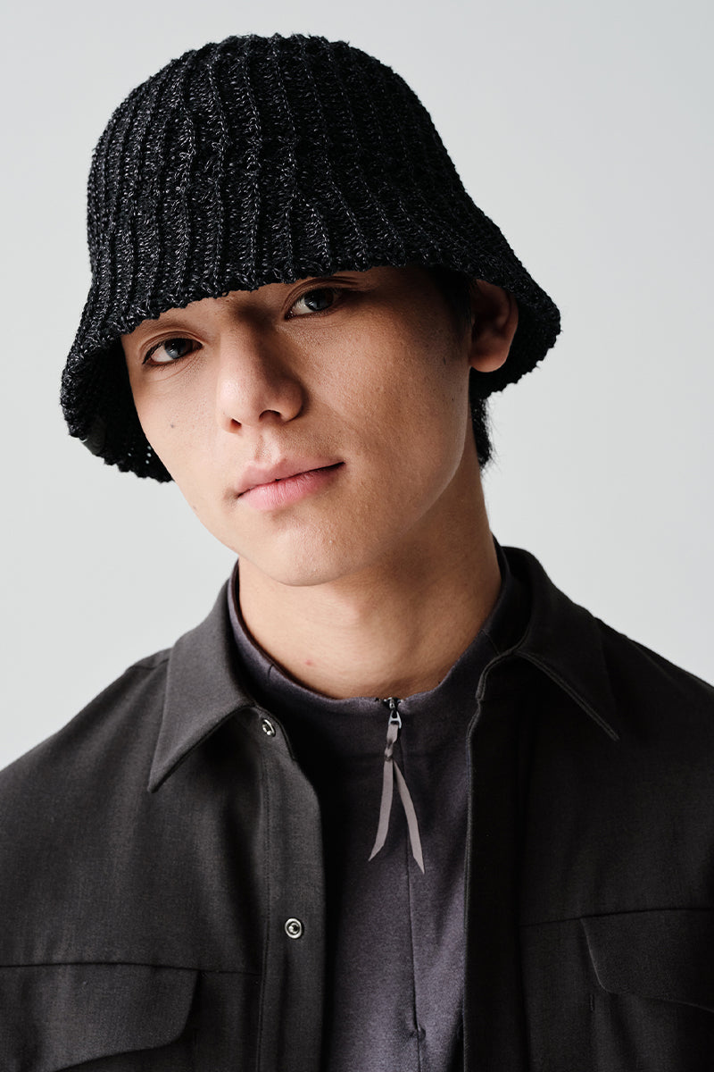 オープンワーク編みバケットハットNLBLAML001