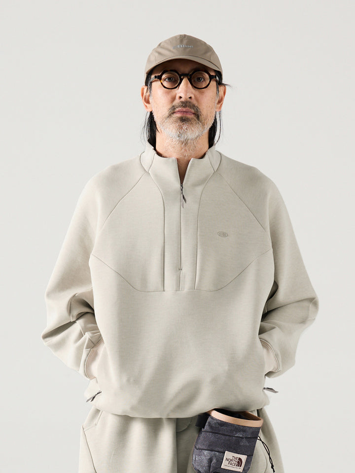 ハーフジップラグランスリーブスウェットNLBLAWY003