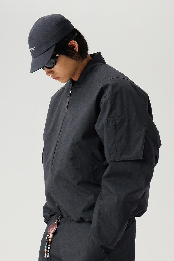 プリマロフトVネック撥水ウールジャケット25BLJK032