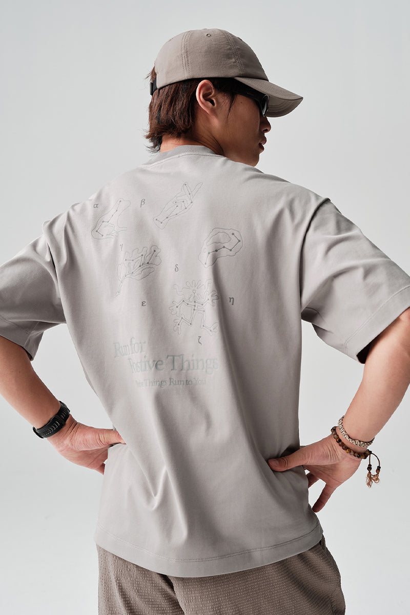 ナチュラルモチーフプリントTシャツNLBLDTX017