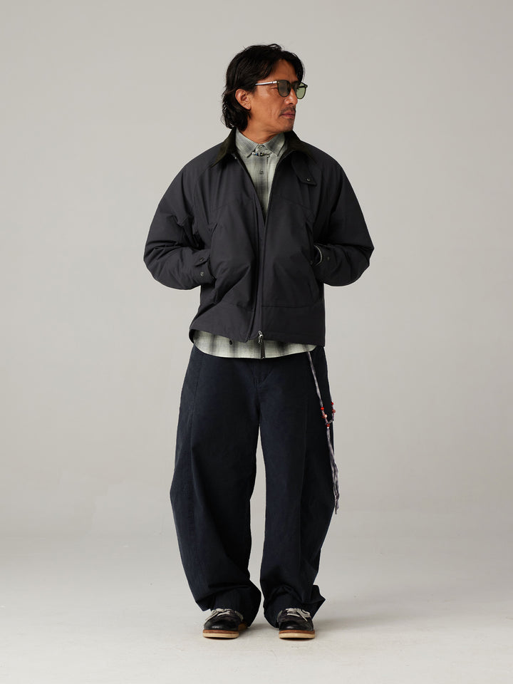 コットン無地パンツ25BLCK011