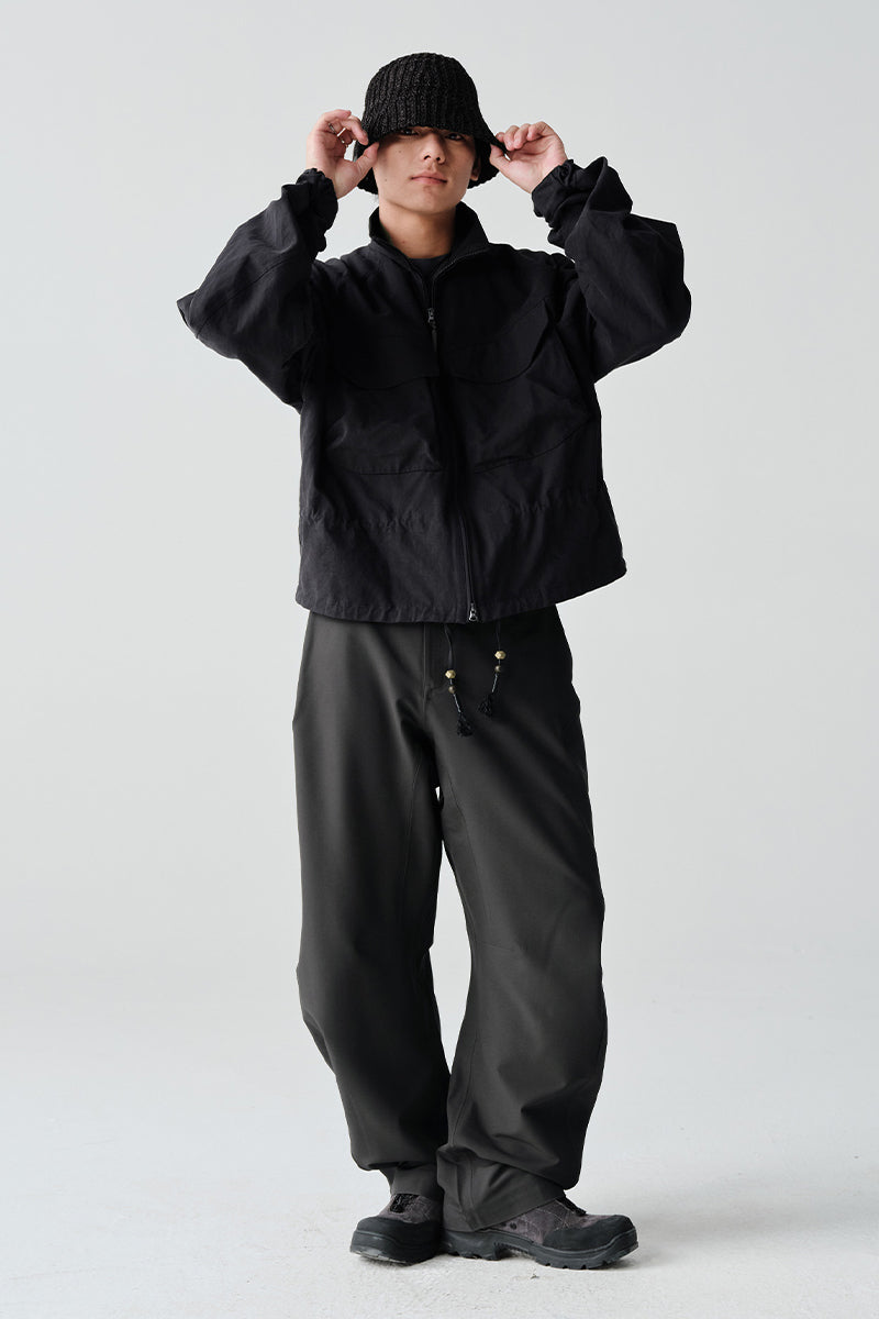 撥水裏起毛ソフトシェルパンツ26BLCK001