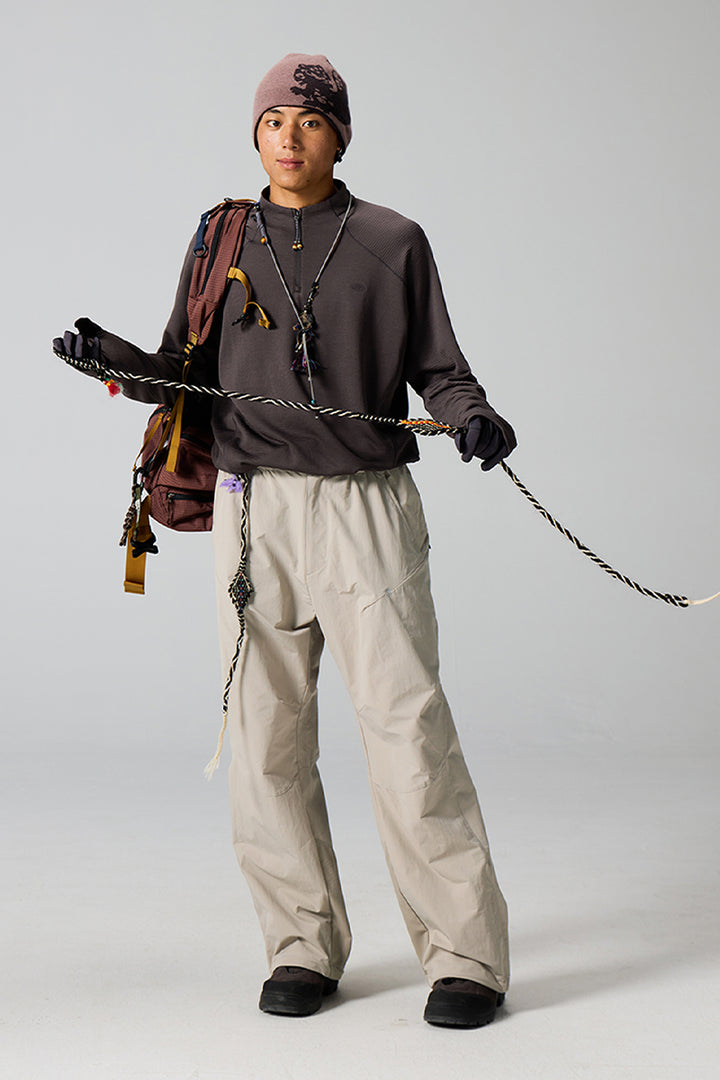 ウールスタンドカラーフリースインナー25BLCT022