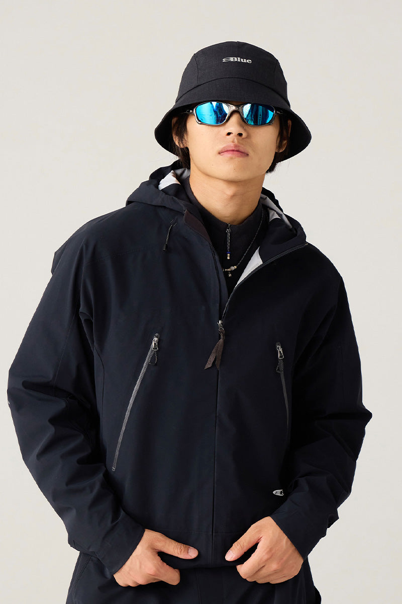 調節可能なフード付きハードシェルジャケット25BLCY005