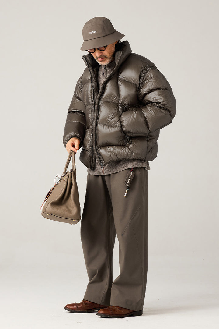 スタンドカラー軽量ダウンジャケット25BLYR002