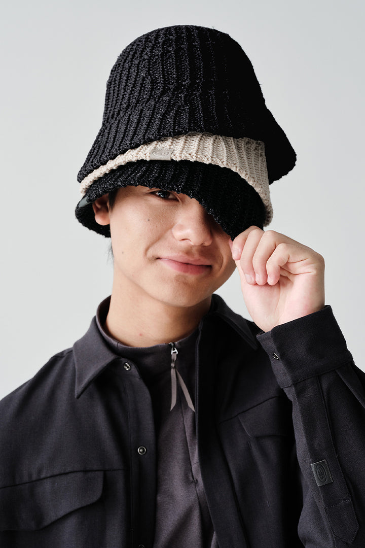 オープンワーク編みバケットハットNLBLAML001