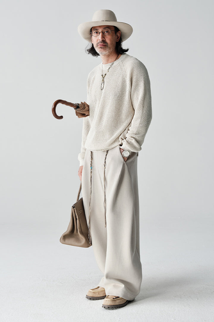 ワイドカーブスウェットパンツNLBLACK002