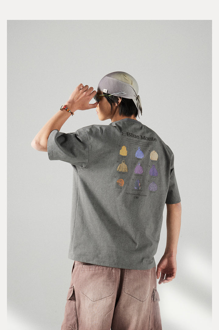 ヴィンテージワックス加工Tシャツ25BLDT038