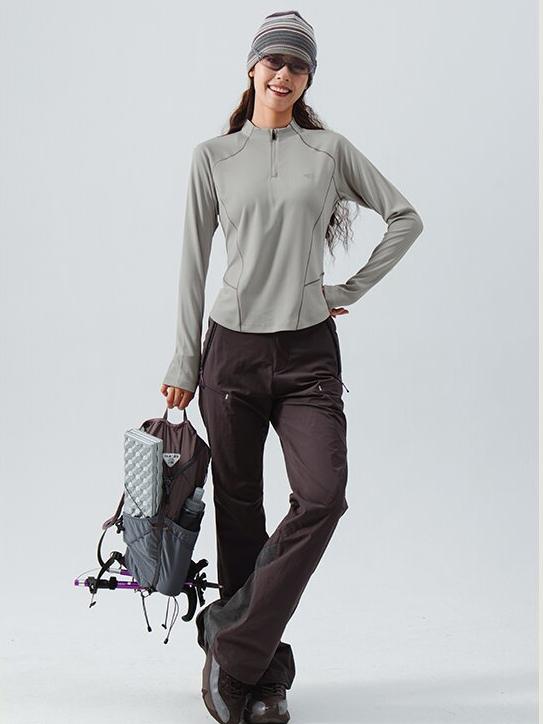 ソフトシェルフレアパンツ24BLCK014