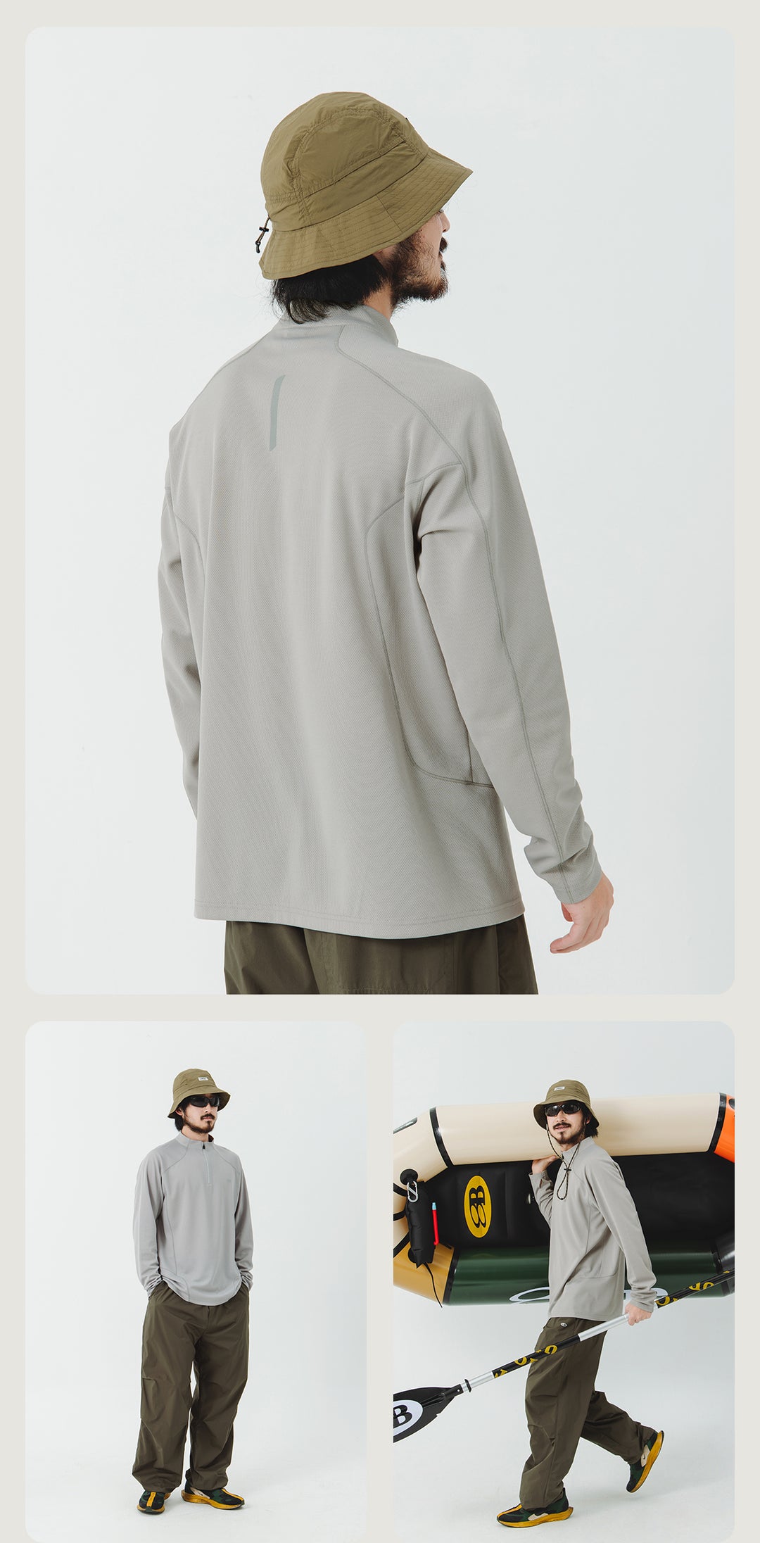 スタンドカラー トレーニングTシャツ  メンズ　 24BLCT011