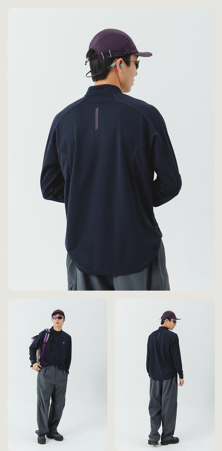 スタンドカラー トレーニングTシャツ  メンズ　 24BLCT011