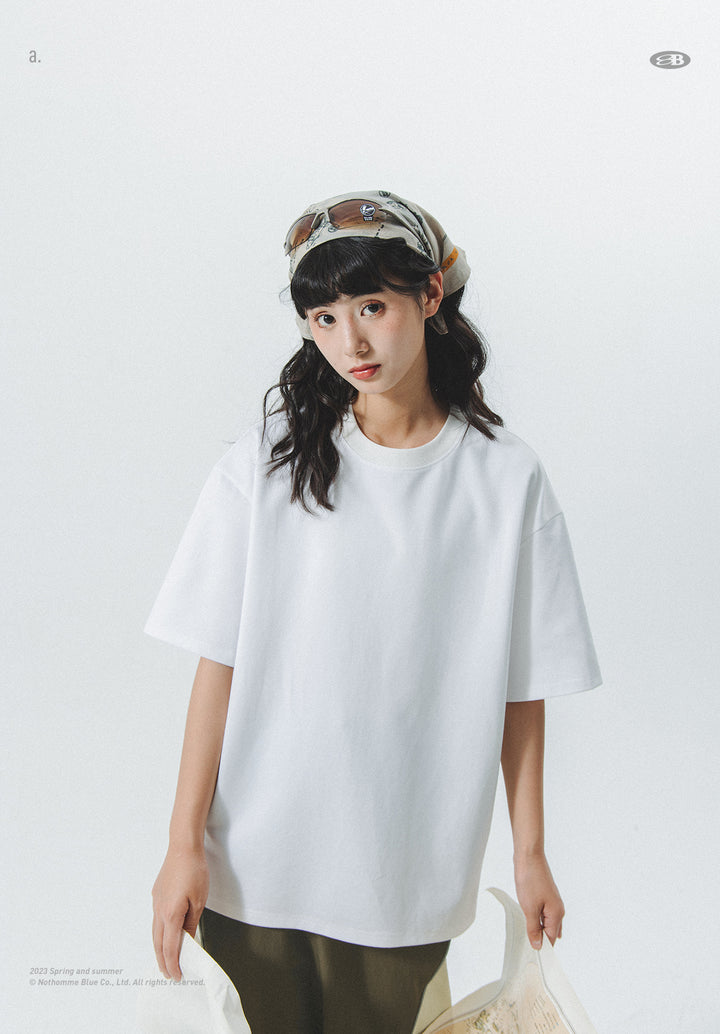 ペア半袖Tシャツ(ロゴなしバージョン)23TMT001