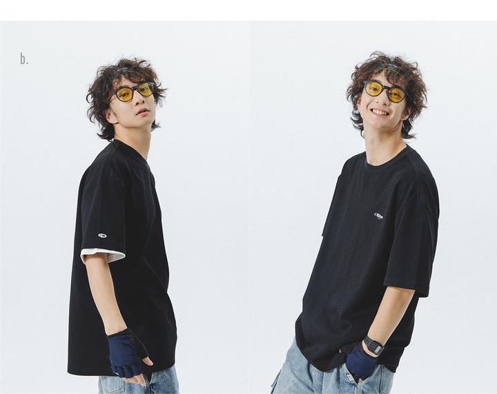 ペア半袖Tシャツ(ロゴなしバージョン)23TMT001