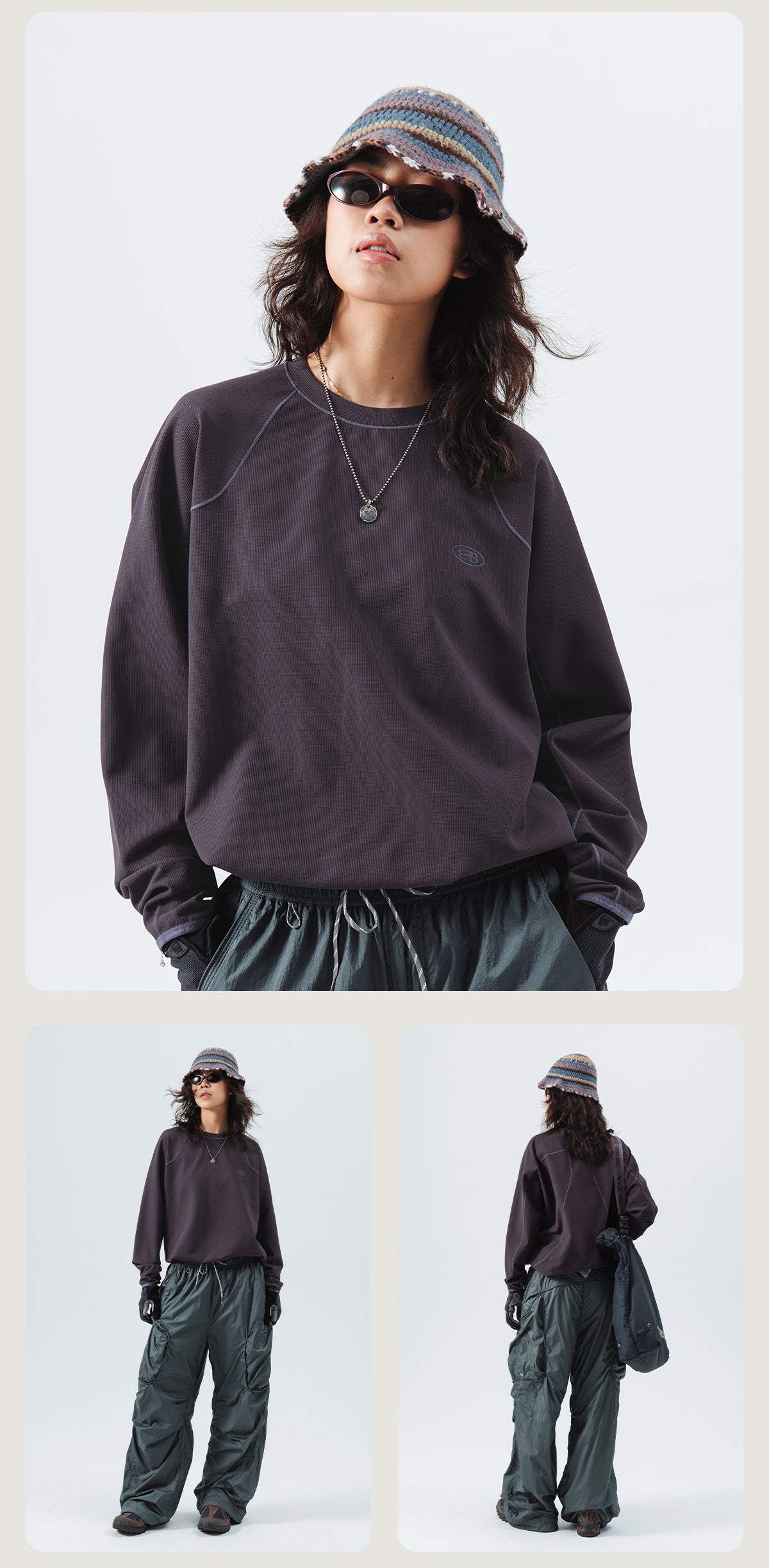 UV 차단 깅엄 셔츠 24BLCT006