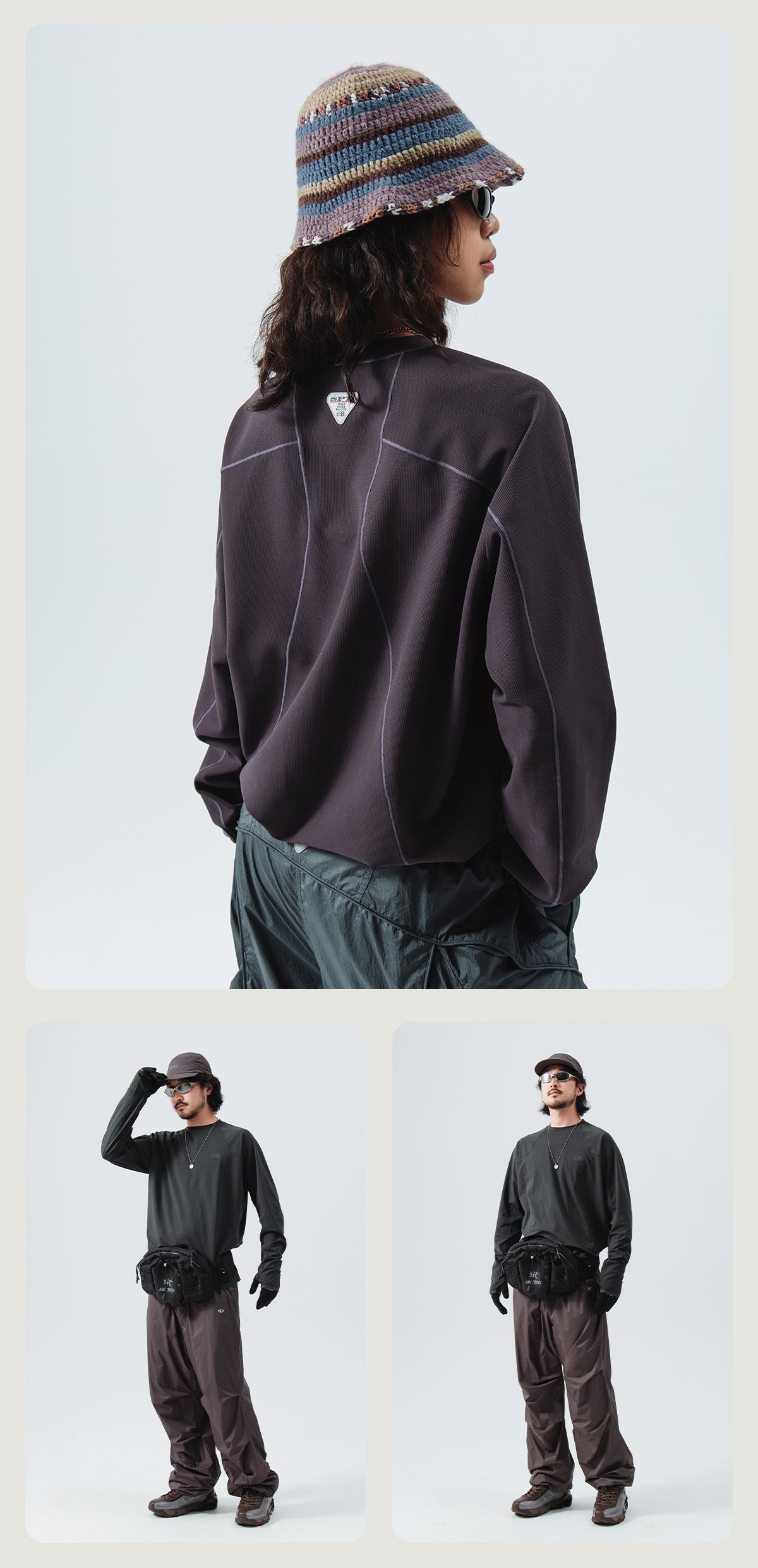 UV 차단 깅엄 셔츠 24BLCT006