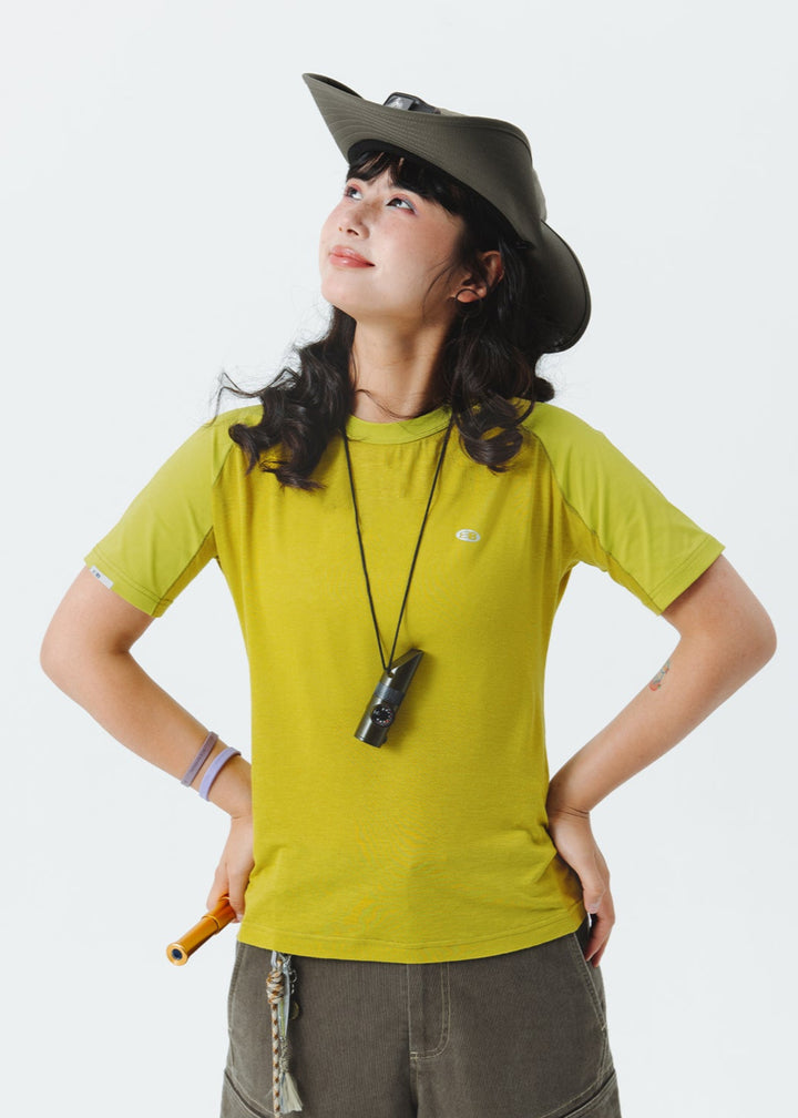 スリムフィット ウールスポーツTシャツ24TMT025