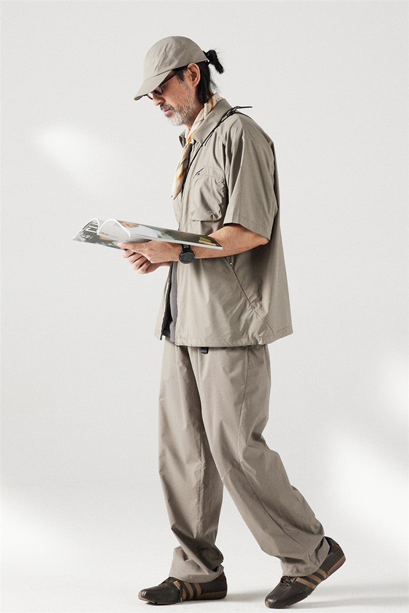 MICROFT 발수 와이드 팬츠 25BLCK009