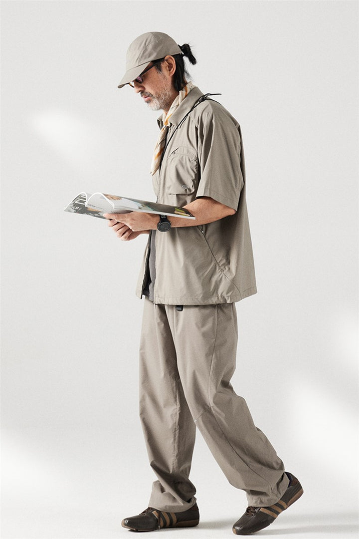 MICROFT 발수 와이드 팬츠 25BLCK009