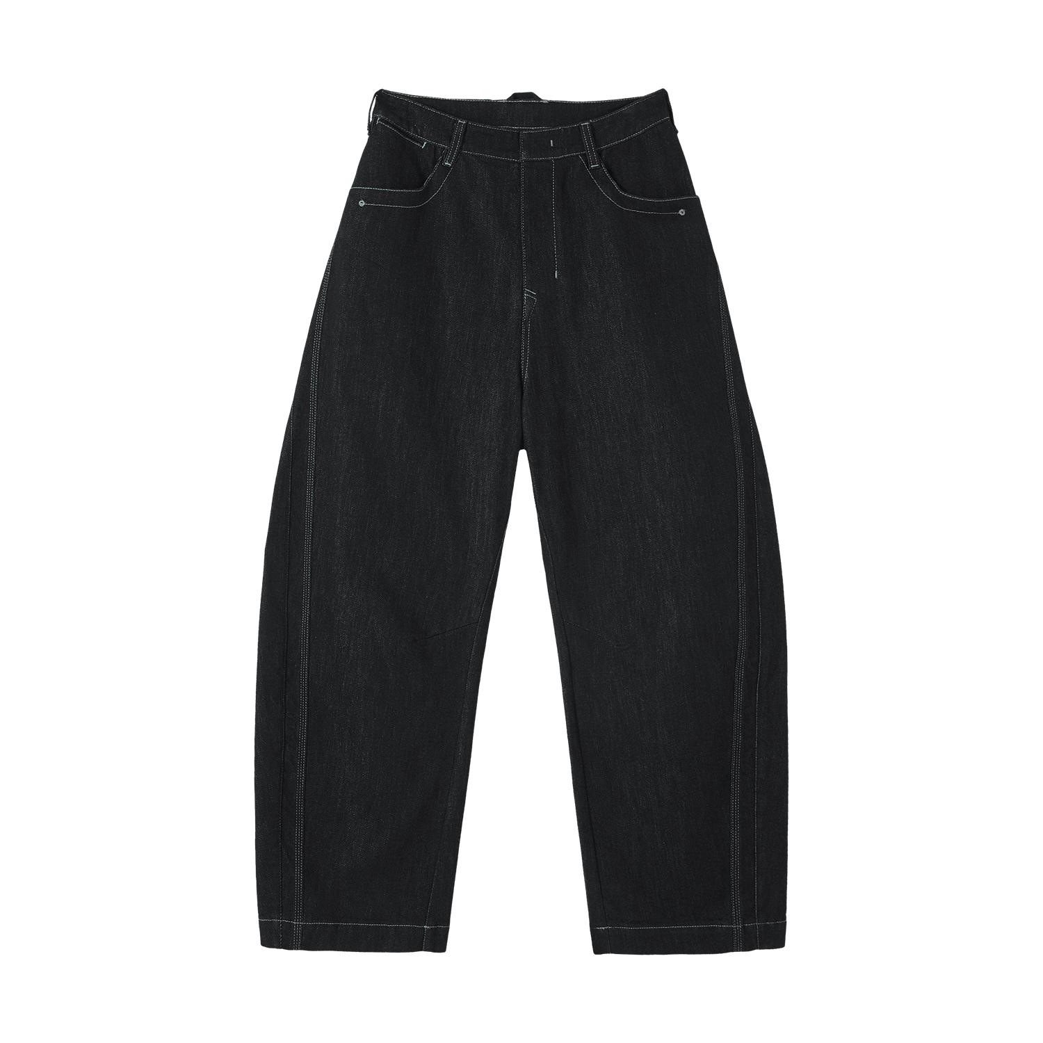 リジッドデニムイージーパンツ NLBLACK020