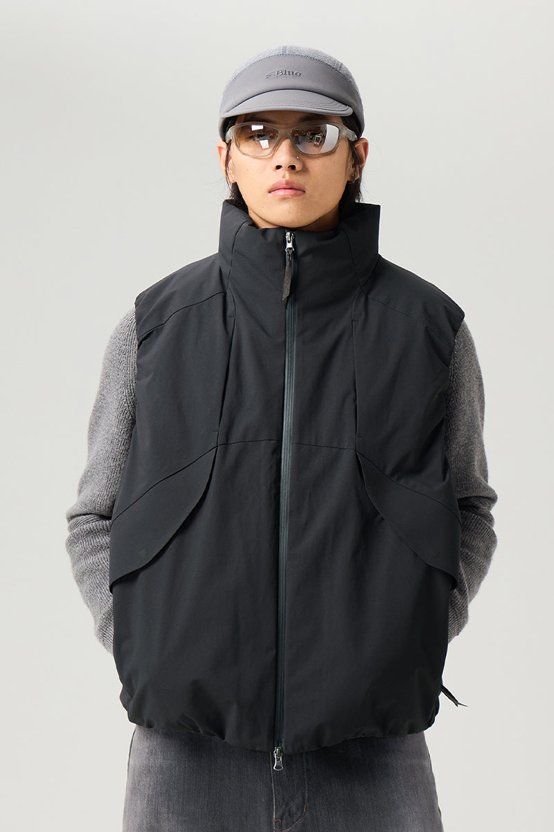 フラップポケット付きダウンベスト25BLMJ007