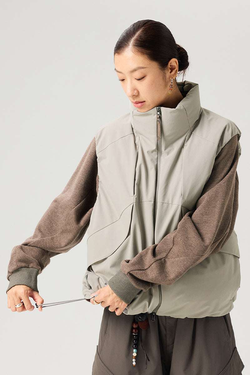 フラップポケット付きダウンベスト25BLMJ007