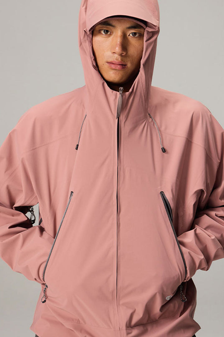 調節可能なフード付きハードシェルジャケット25BLCY005