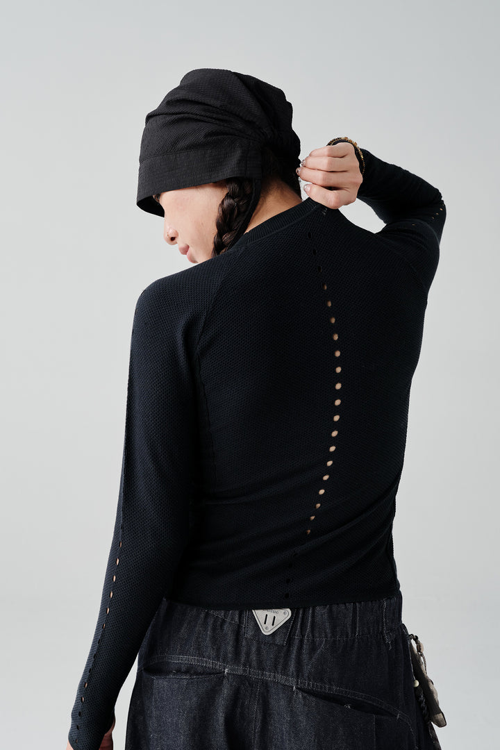 オープンワーク編みロングスリーブウィメンズNLBLAZS003