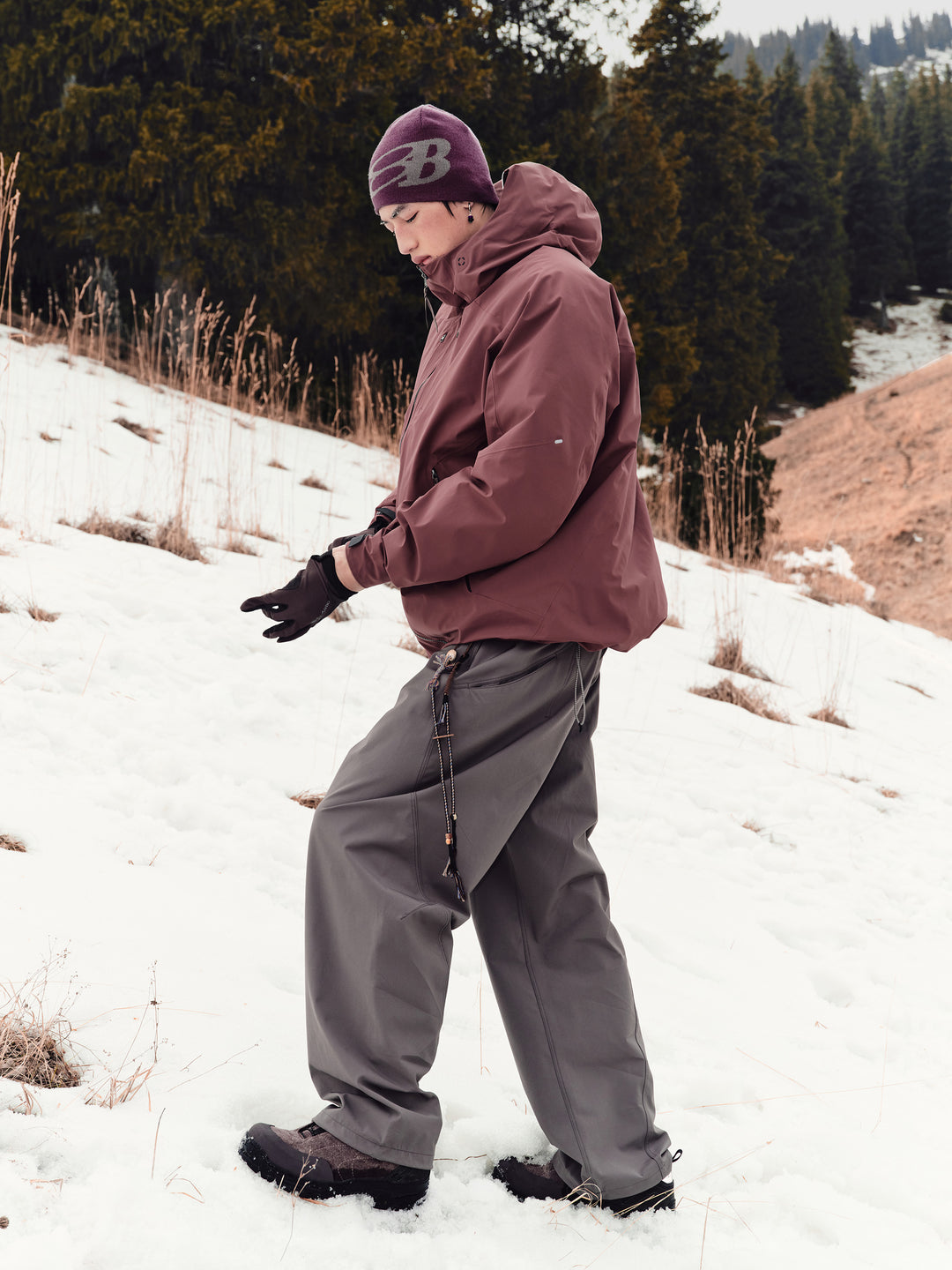 Vibramトレッキング用滑り止めワークブーツNLBLTBX001