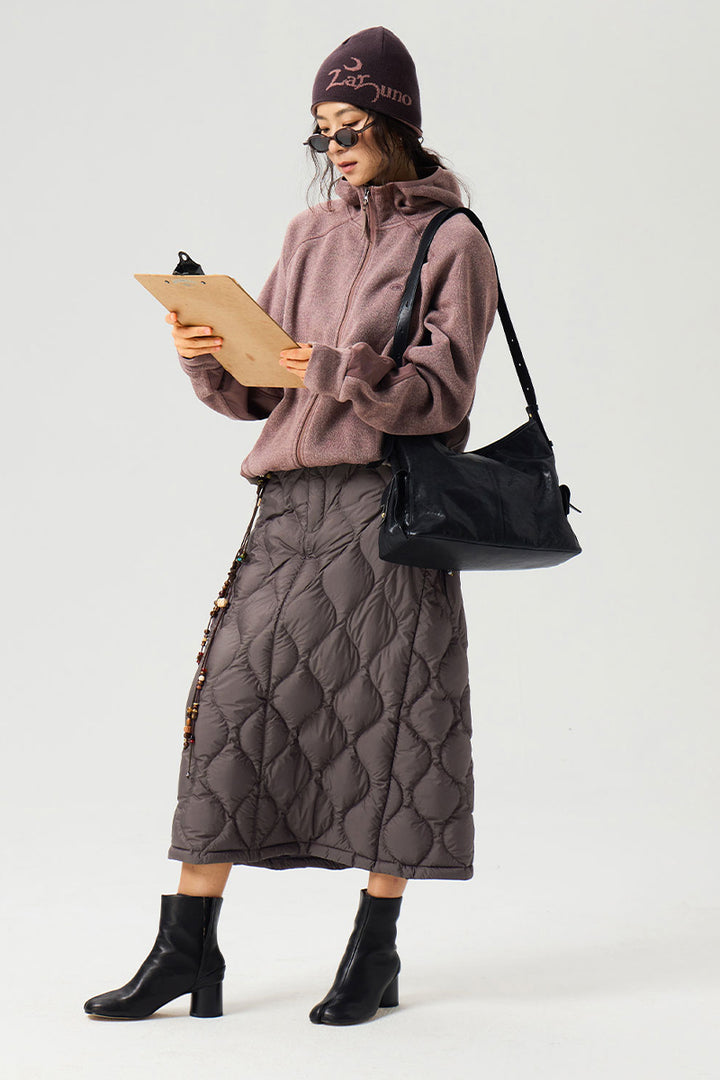 ドローストリング付きキルティングダウンスカート25BLQZ010