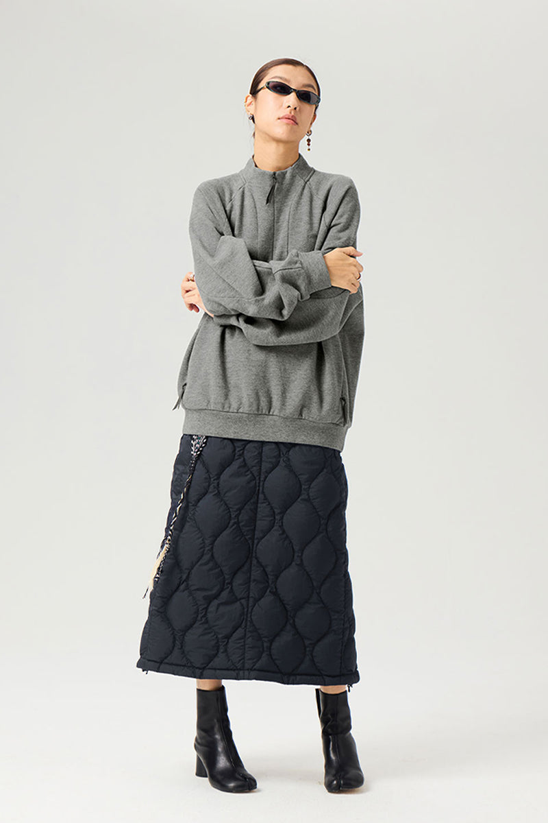 ドローストリング付きキルティングダウンスカート25BLQZ010