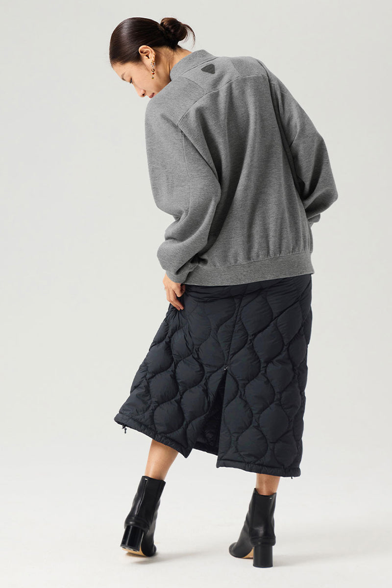 ドローストリング付きキルティングダウンスカート25BLQZ010