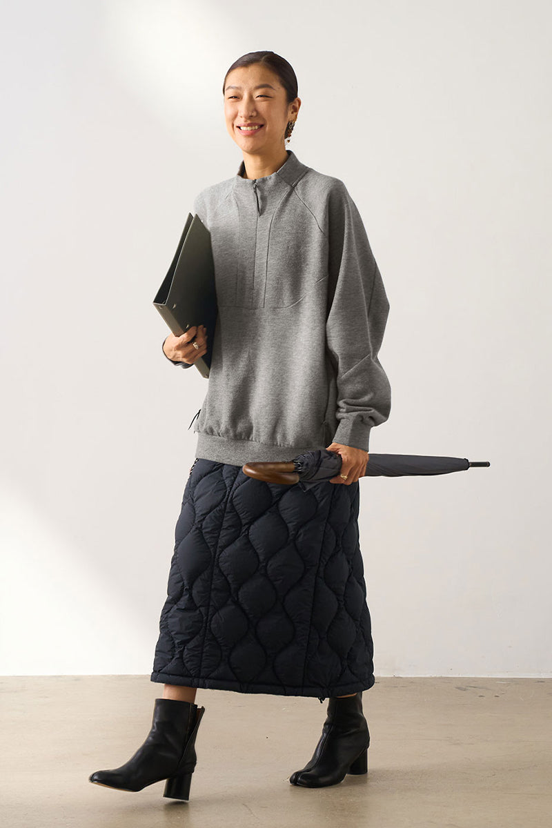 ドローストリング付きキルティングダウンスカート25BLQZ010