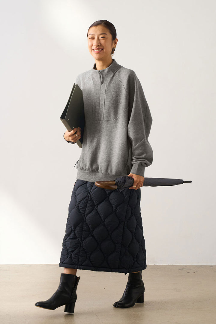 ドローストリング付きキルティングダウンスカート25BLQZ010