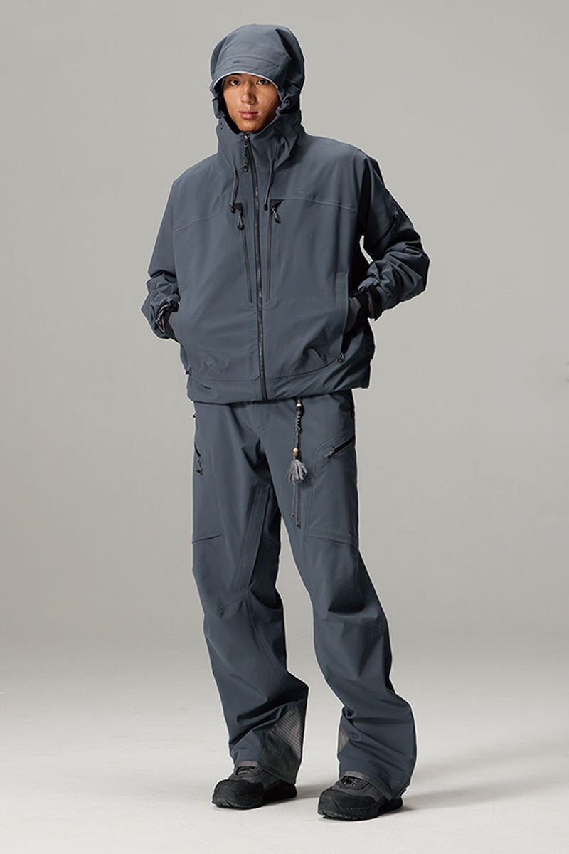 event登山向け防水ハードシェルパンツ25BLCK023