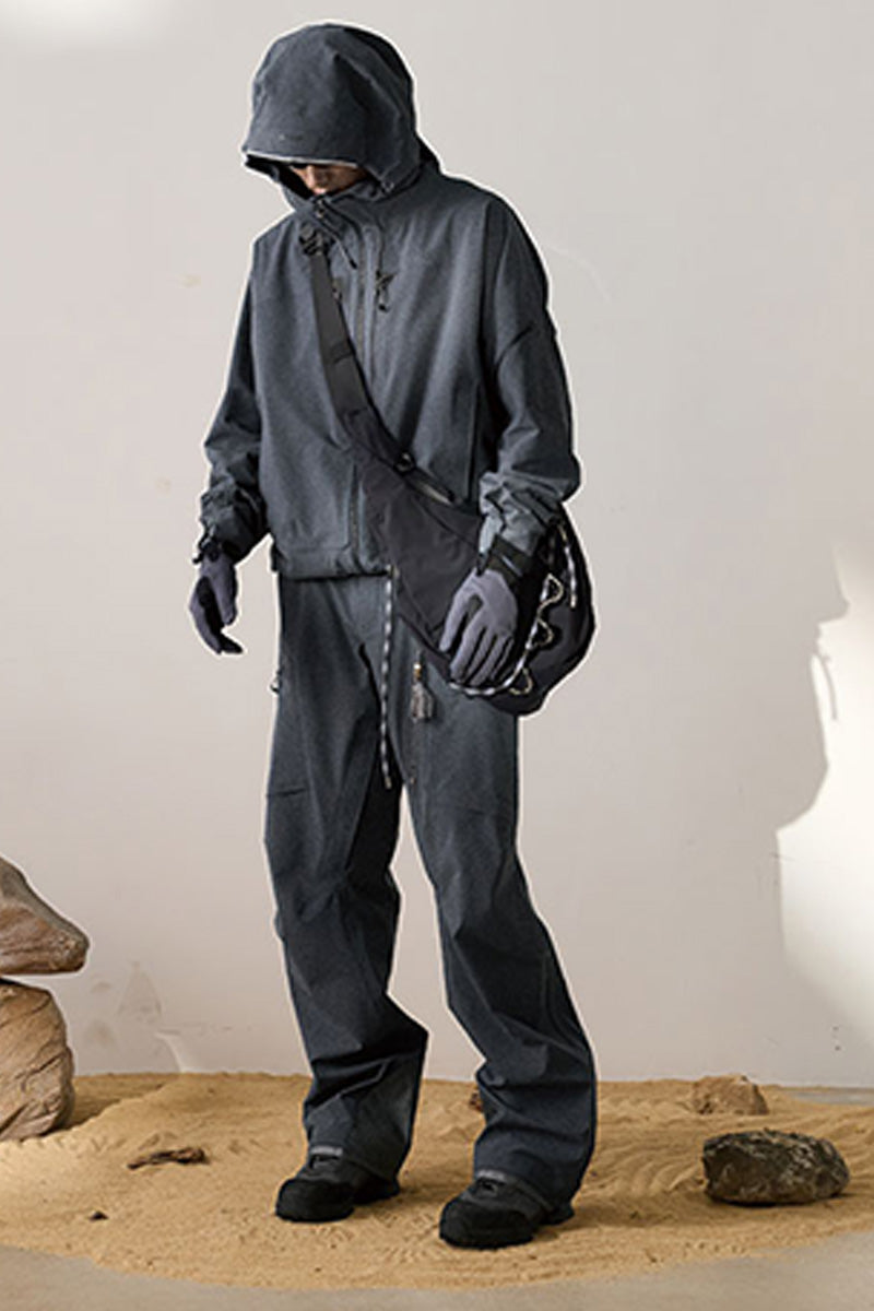 登山向け防水ハードシェルパンツ25BLCK023