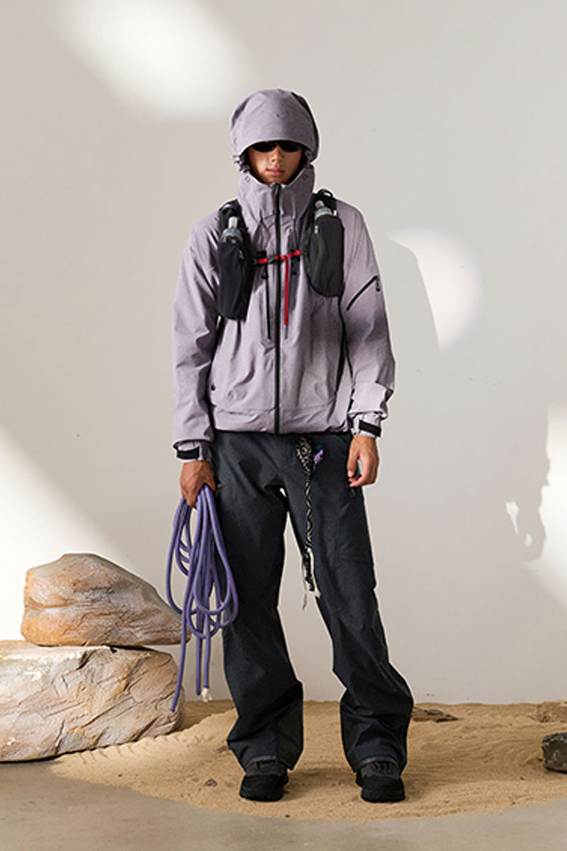 登山向け防水ハードシェルパンツ25BLCK023