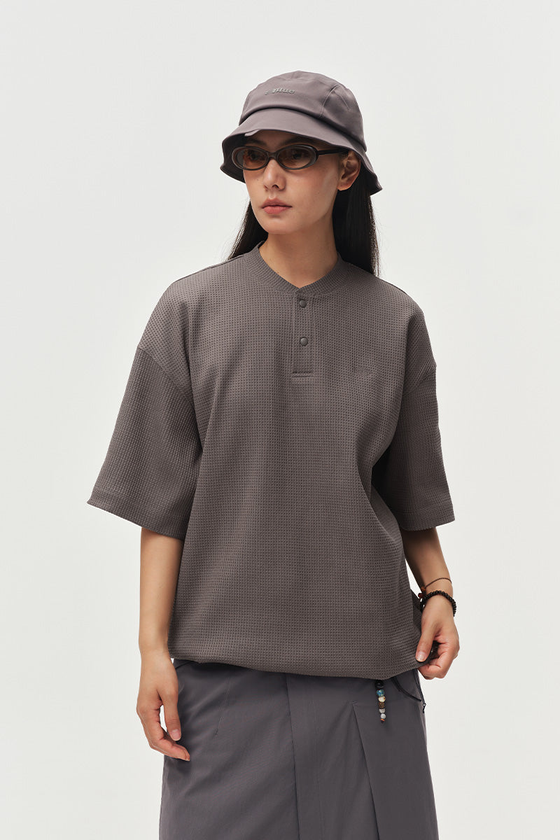 SOLOTEXポロヘンリーネック半袖TシャツNLBLDTX050