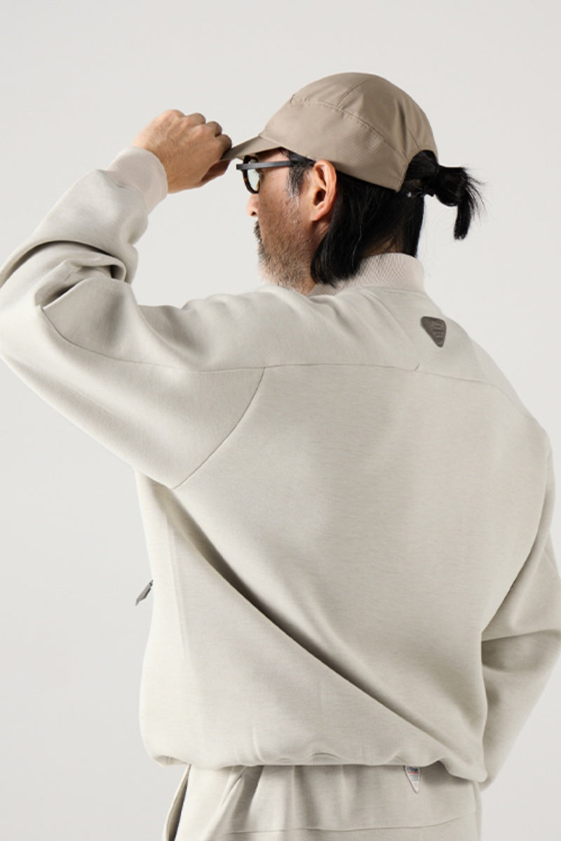 ハーフジップラグランスリーブスウェットNLBLAWY003