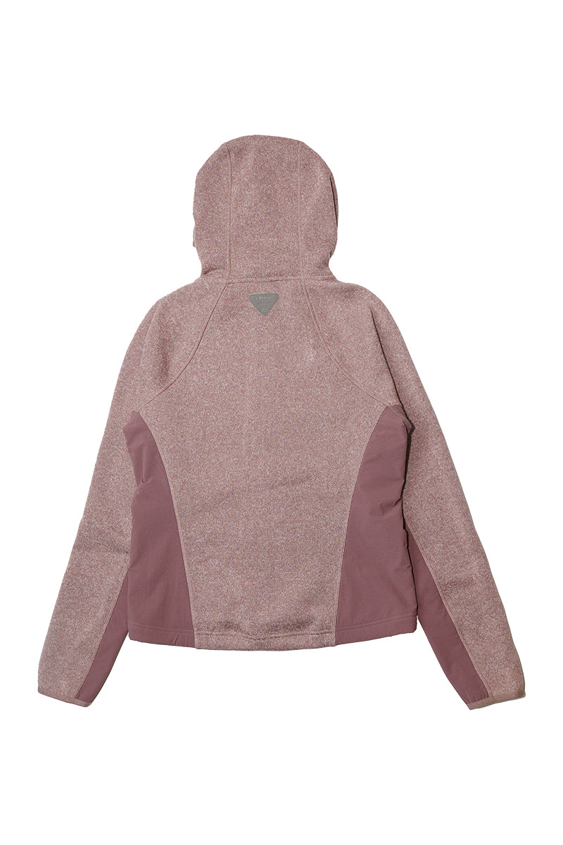 異素材パッチワークジップアップスウェットウイメンズ25BLJK028