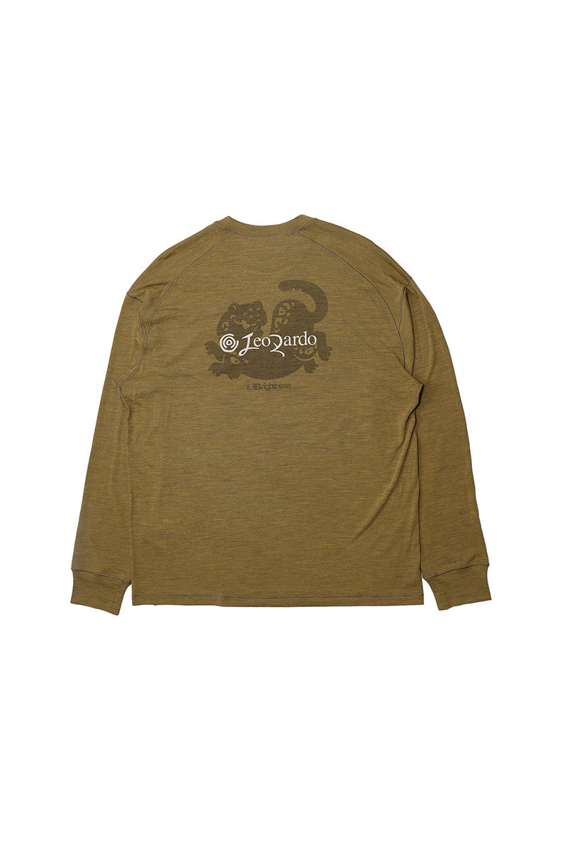 バックプリント動物柄Tシャツ25BLCT019