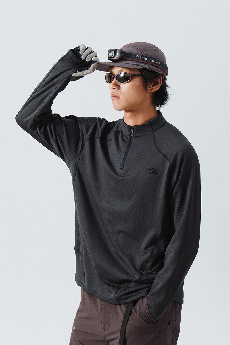 メリノウールハイネック長袖Tシャツ24BLCT012