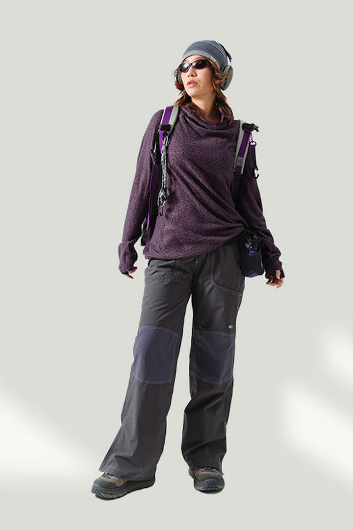 フード付きフリースロングシャツ25BLWY007