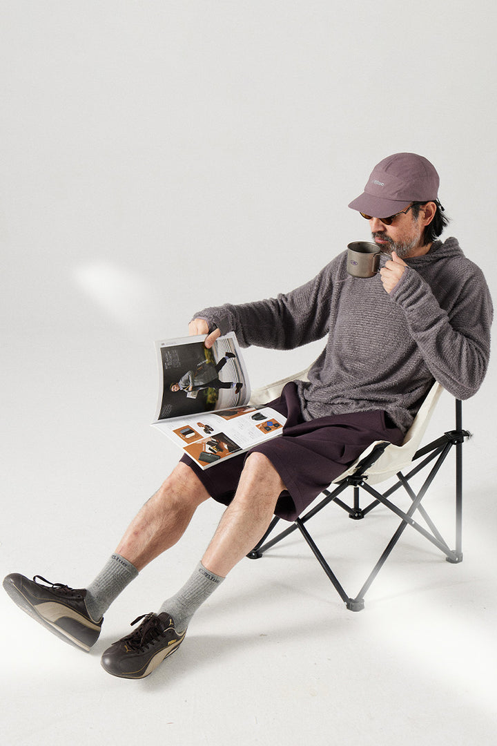 フード付きフリースロングシャツ25BLWY007