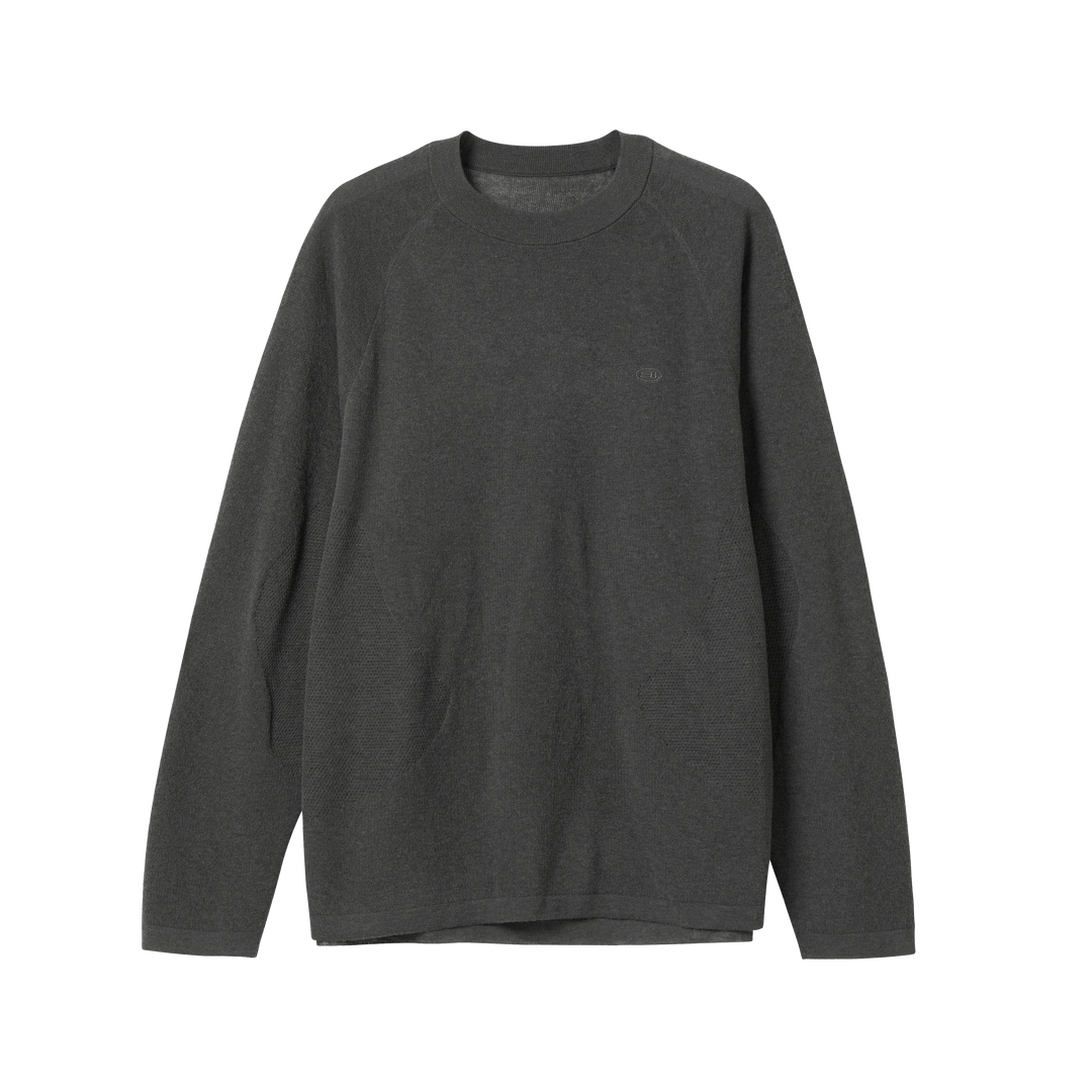 ルーズ細番手丸首長袖TシャツNLBLCTX013