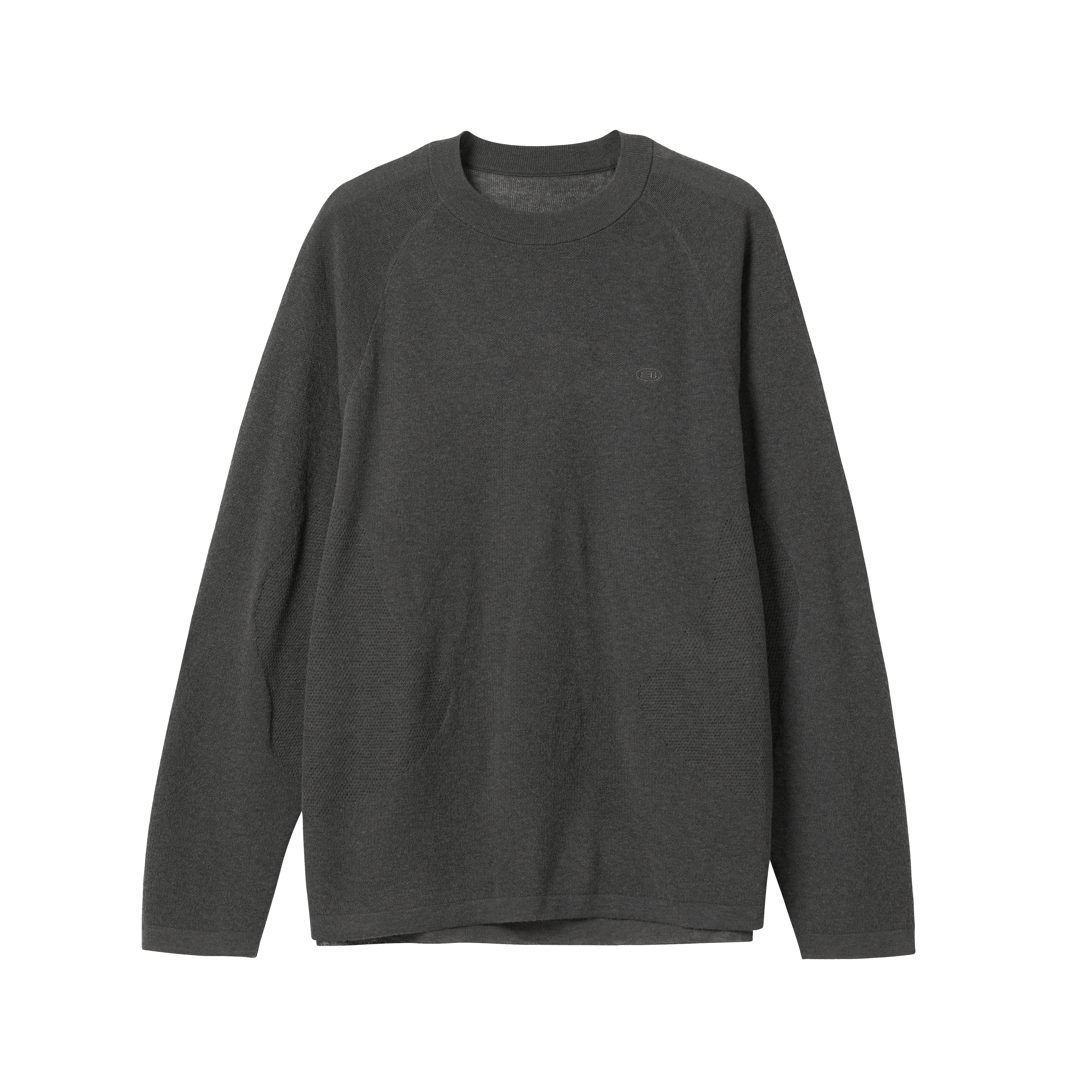 ルーズ細番手丸首長袖TシャツNLBLCTX013