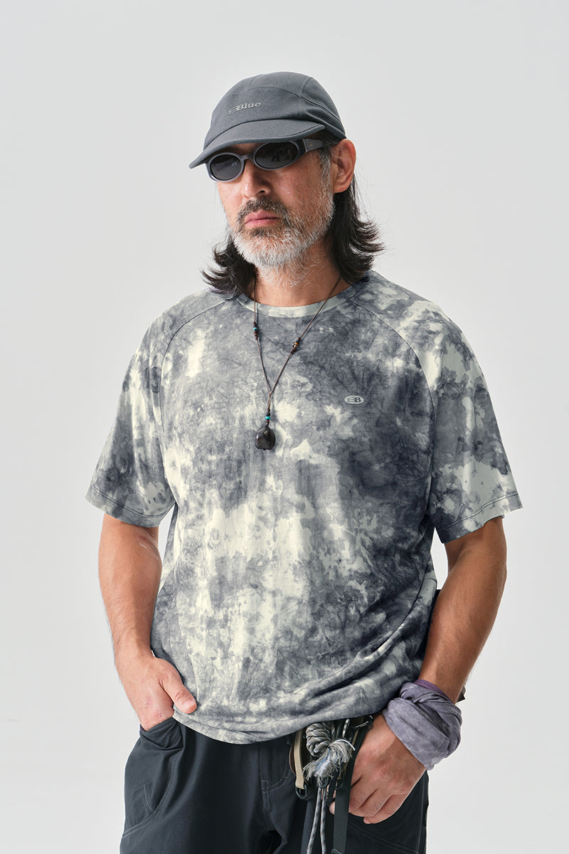 テナガザル柄メリノウール半袖TシャツNLBLDTX041