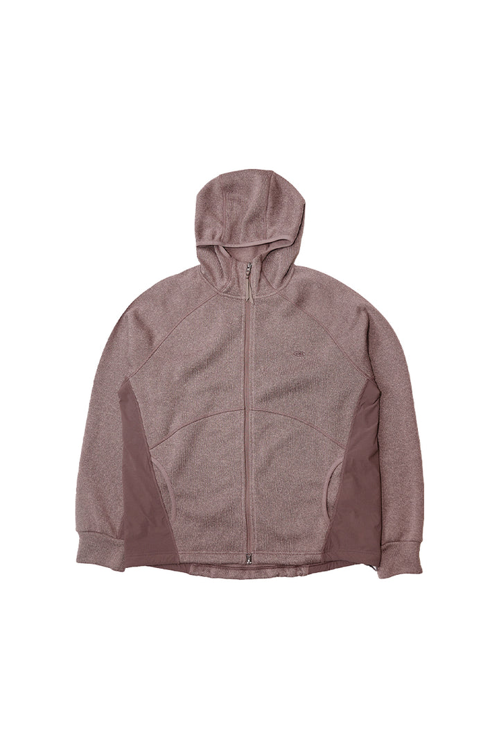 異素材パッチワークジップアップスウェット25BLJK022