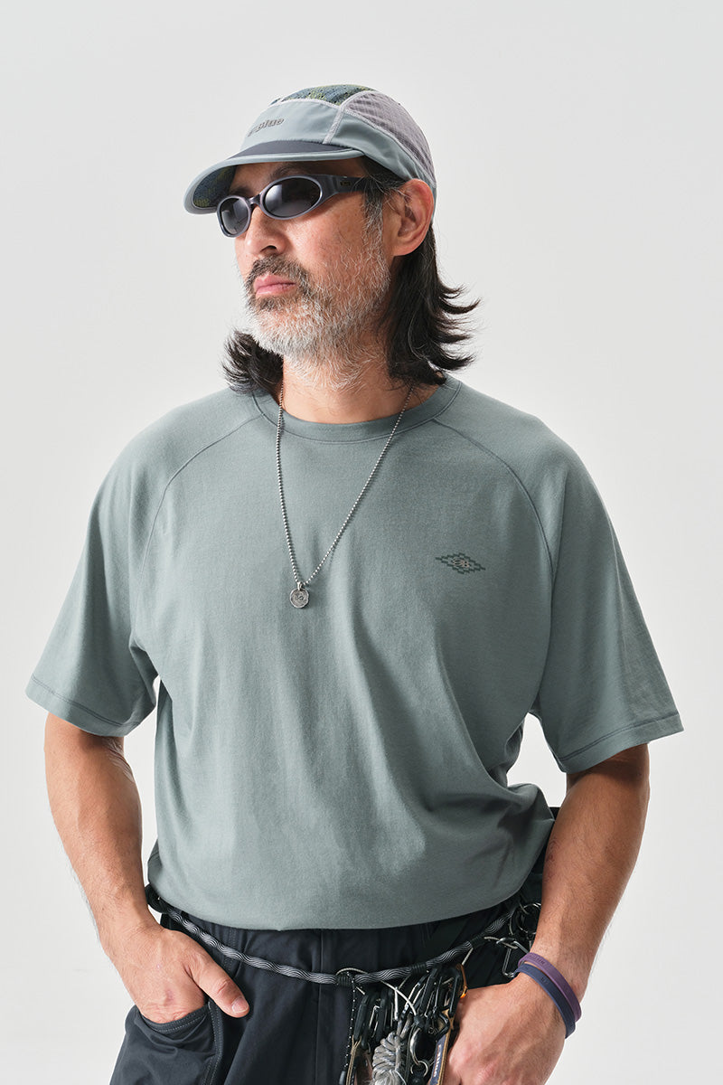 COOLMAXテナガザル柄抗菌ウールTシャツNLBLDTX038