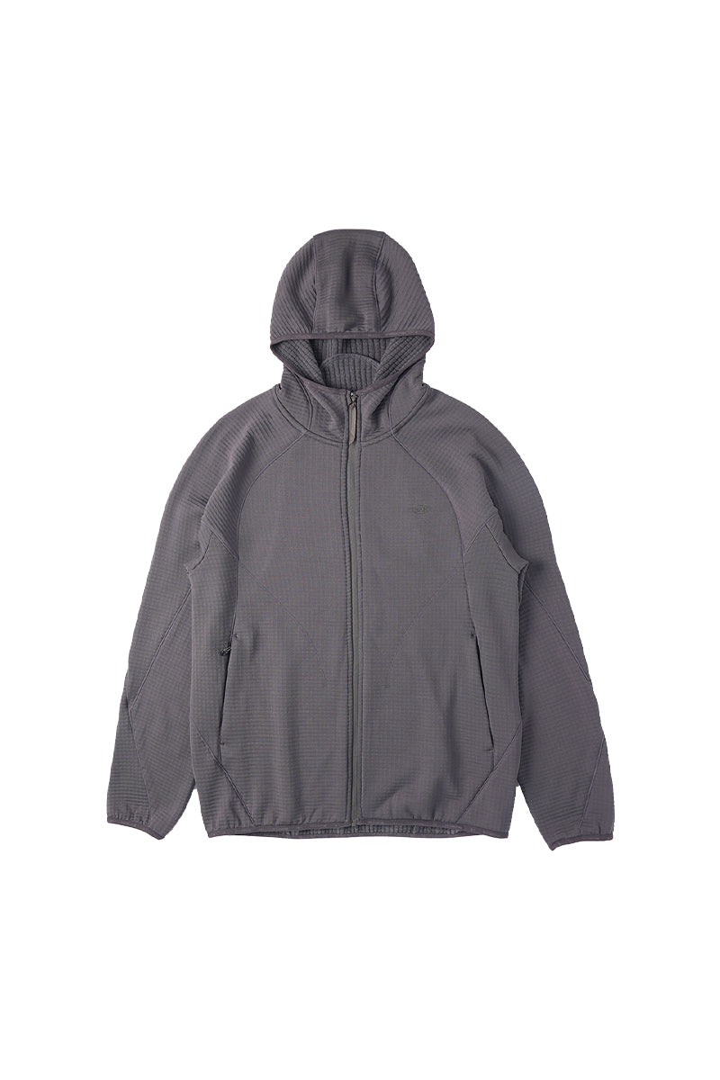 メリノウールブレンドフーデッドパーカー25BLWY020